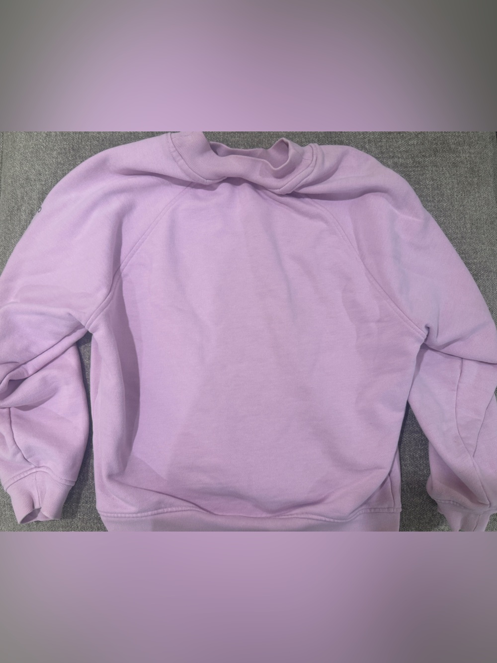 ALO Yoga Lilac Crewneck Pullover Sweater